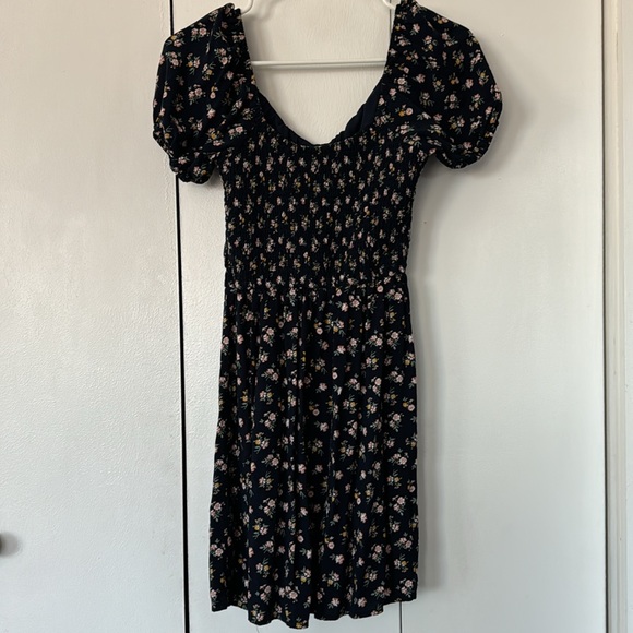 Navy floral print dress - Picture 4 of 8